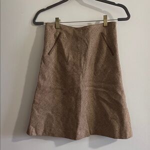 Banana Republic 100% Wool Brown A-Line Women’s Skirt